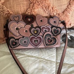 Coach heart crossbody